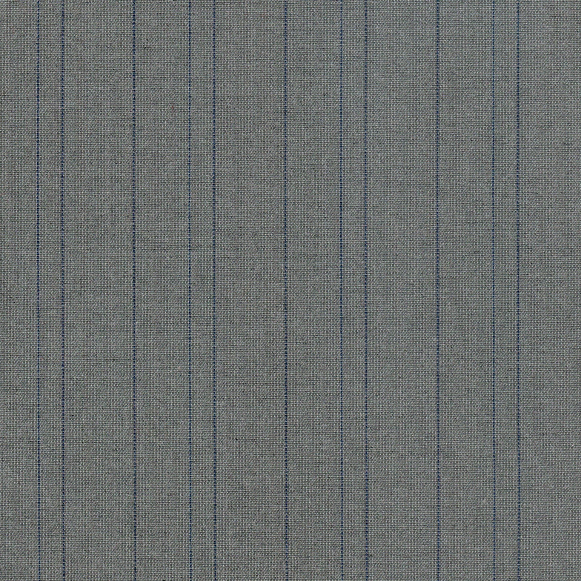 Tela 13018518 jaspeada gris con líneas azules verticales; ideal para uniformes escolares e institucionales SchoolLine.