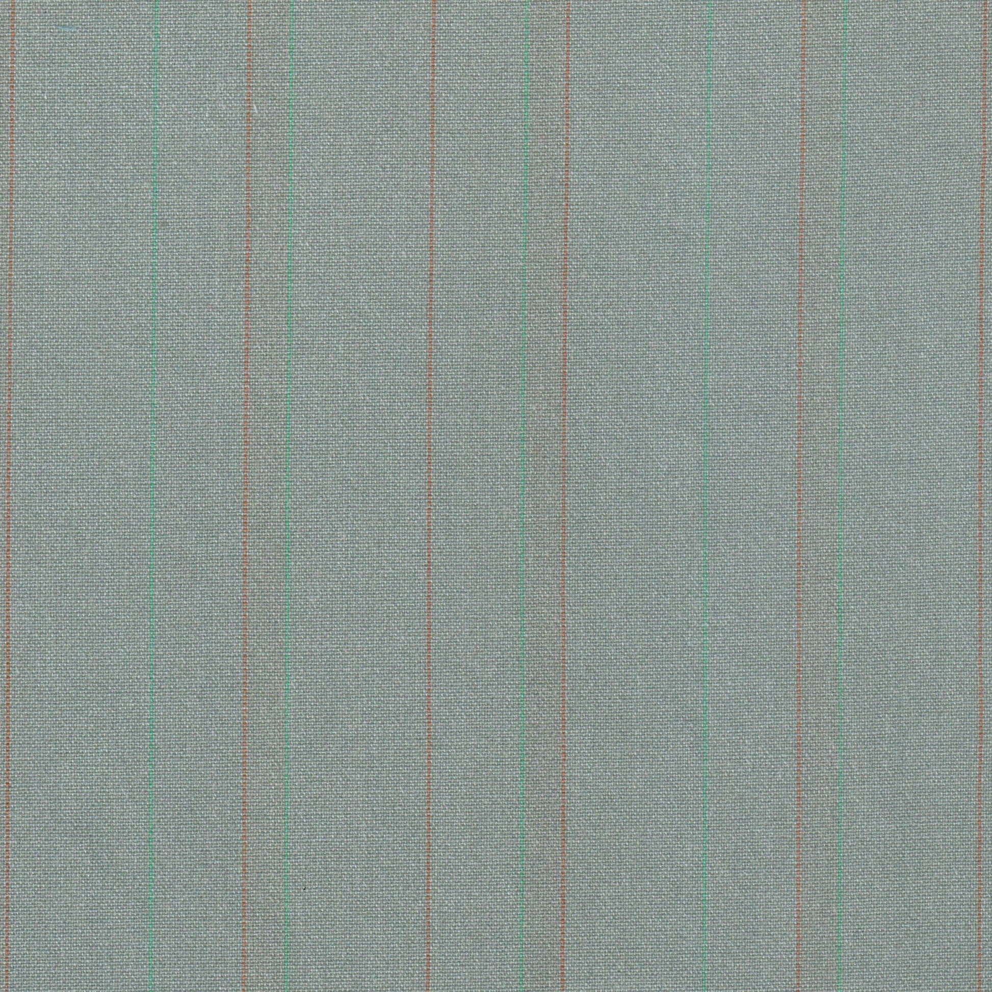 Tela SchoolLine gris jaspeado con líneas verde y roja; ideal para uniformes escolares e institucionales.