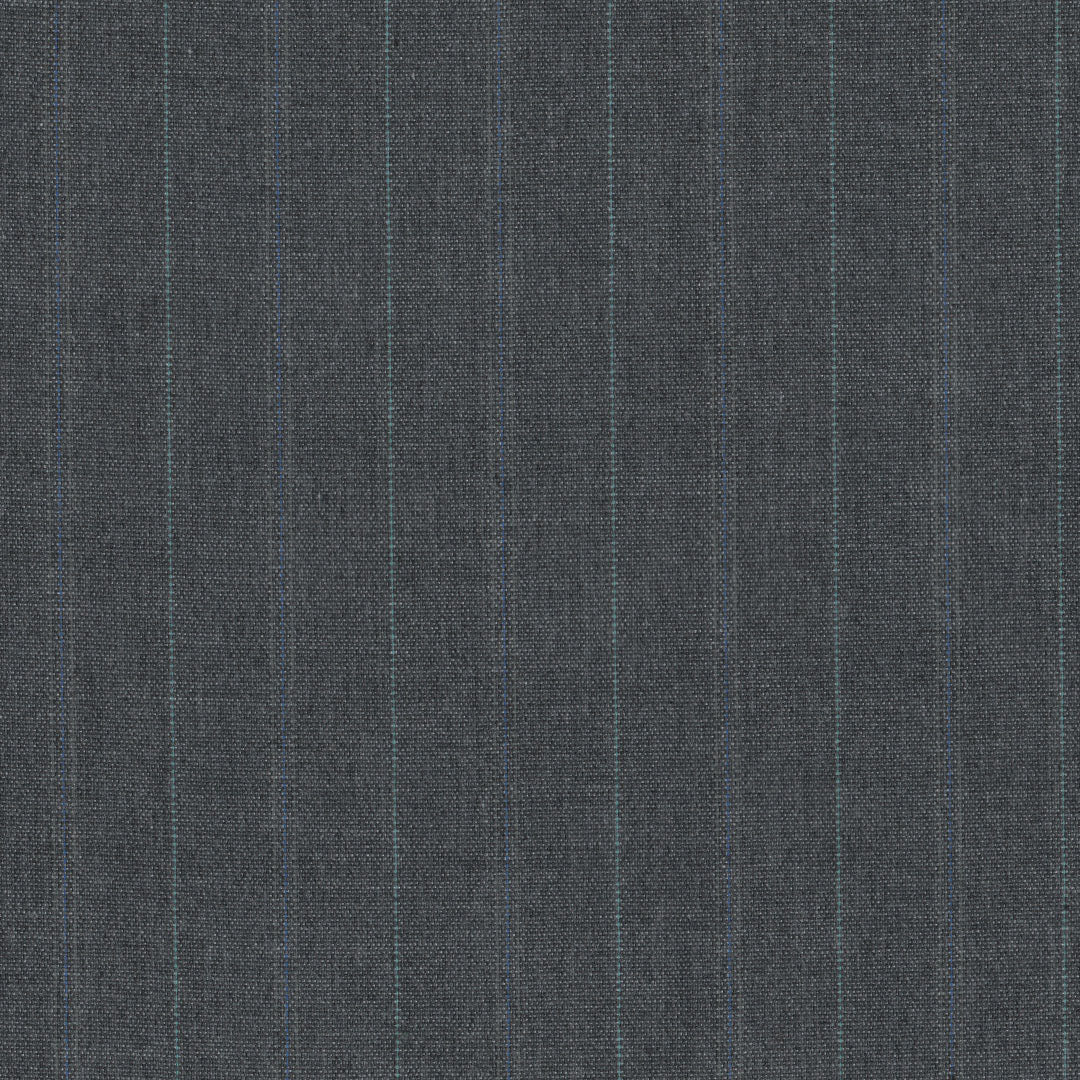 tela de uniforme en color gris con lineas azules y celestes ideal para faldas y pantalones escolares