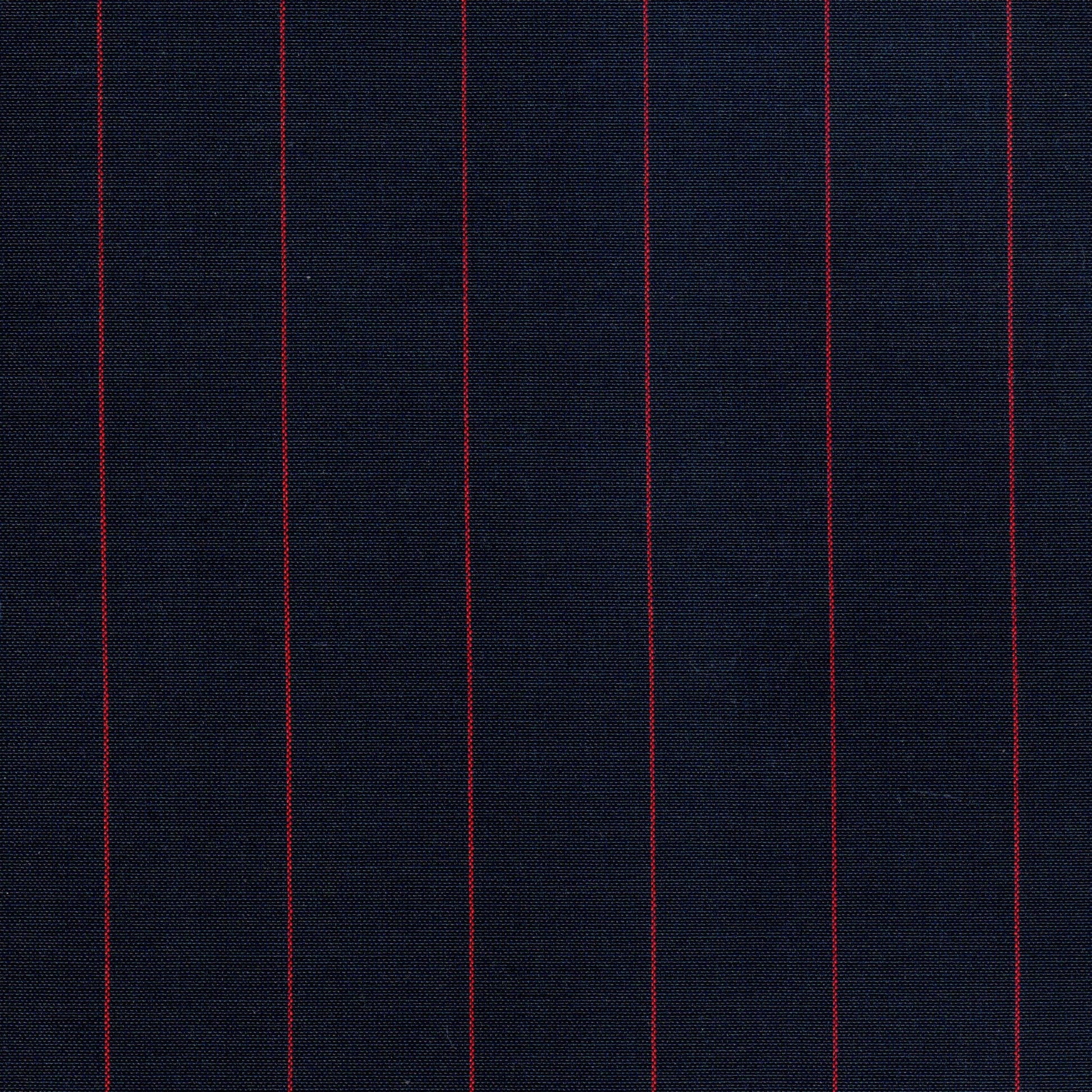 Tela jacquard tafetán azul con líneas rojas; ideal para uniformes escolares e institucionales SchoolLine