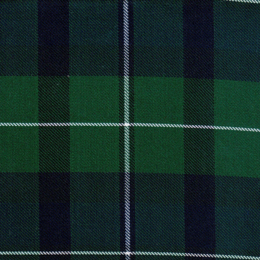 Tela jacquard diagonal verde y azul marino con rayas blancas; ideal para uniformes escolares e institucionales, SchoolLine.