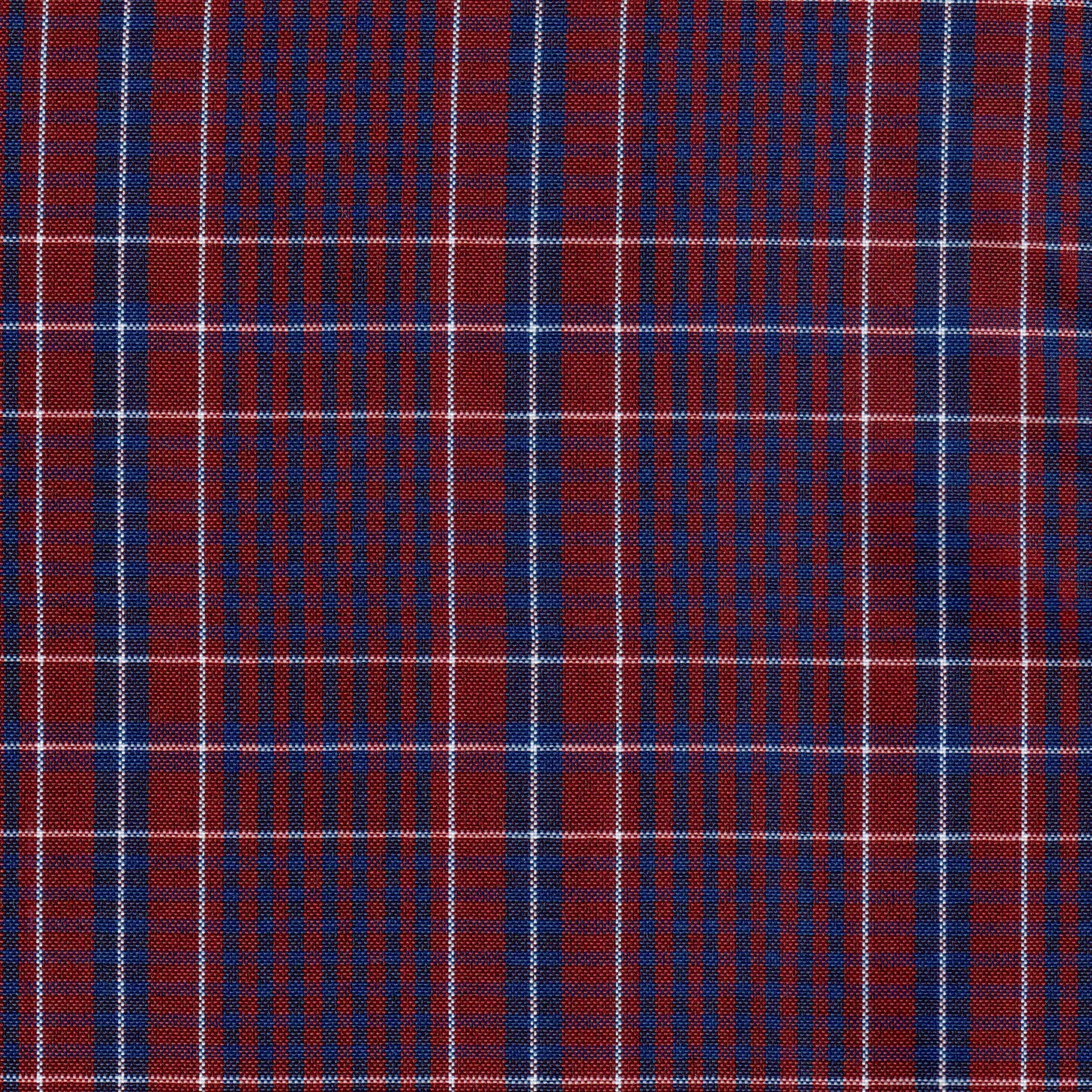 Tela Jacquard poly kent SchoolLine 13033002: cuadros rojo y azul marino, ideal para uniformes escolares e institucionales