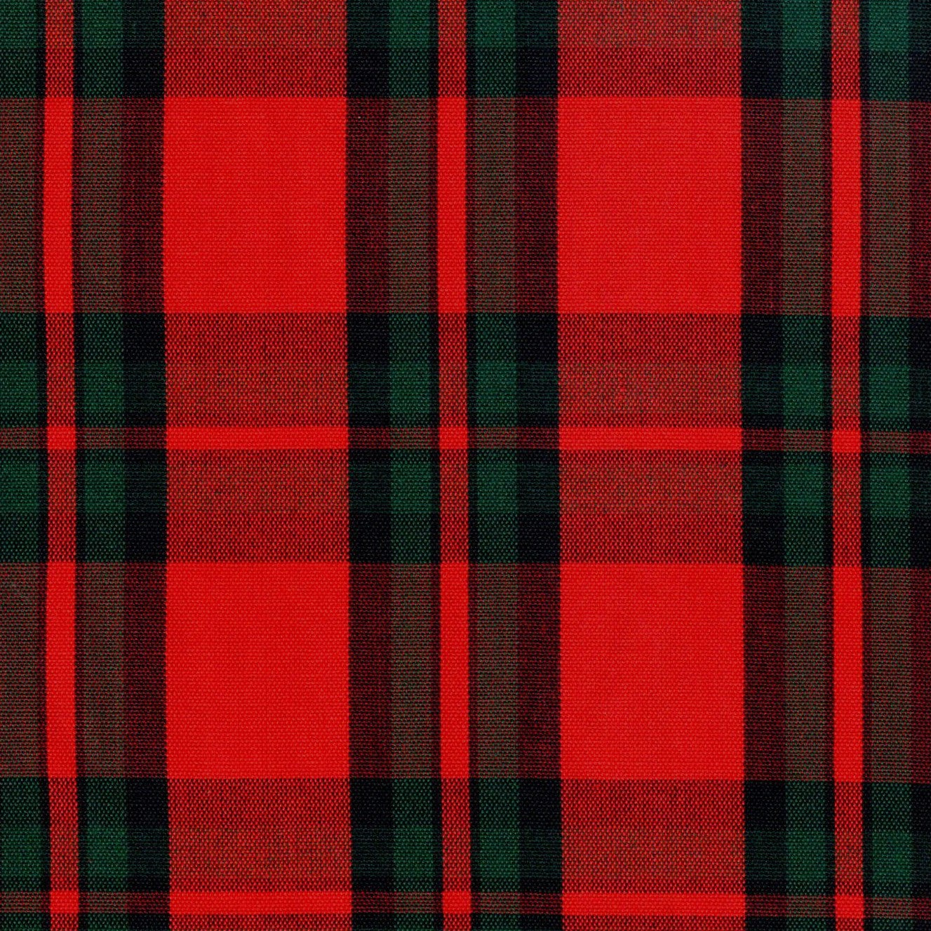 Tela jacquard poly Kent SchoolLine, patrón tartán rojo y verde para uniformes escolares e institucionales