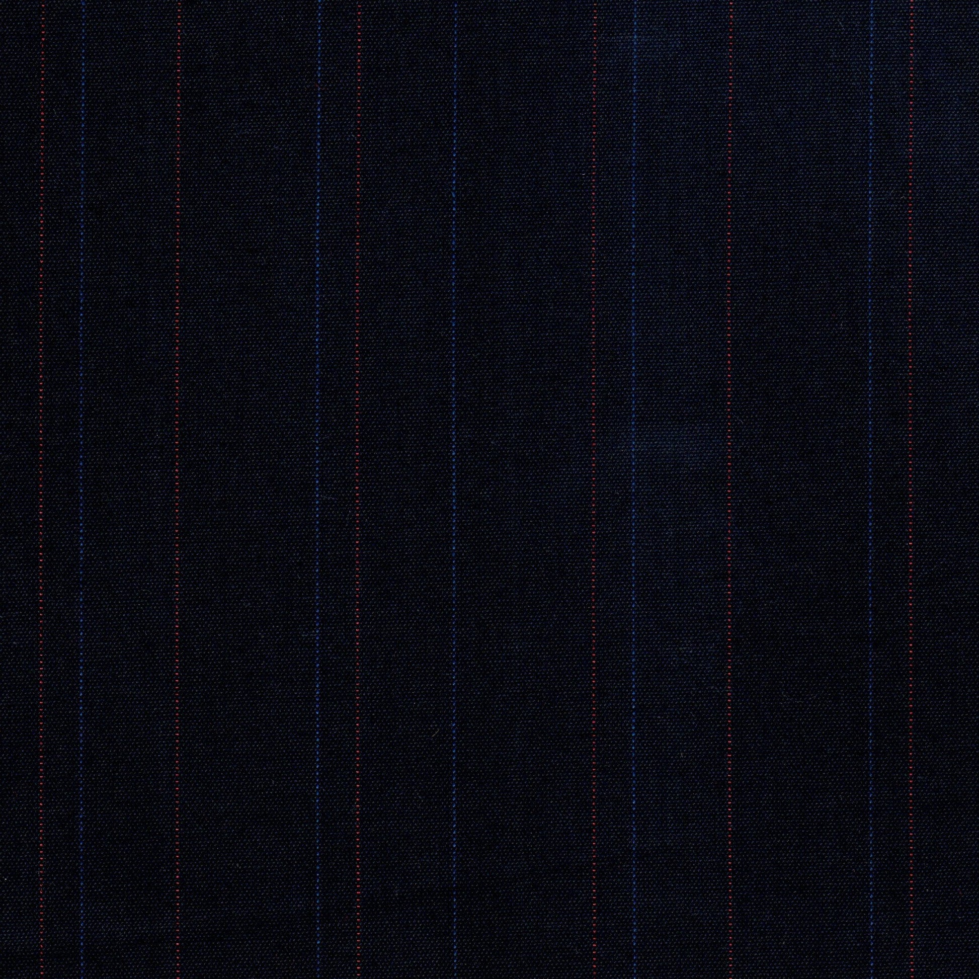 Tela Jacquard 13033026 azul marino con rayas rojas y azules; ideal para uniformes escolares e institucionales, SchoolLine.