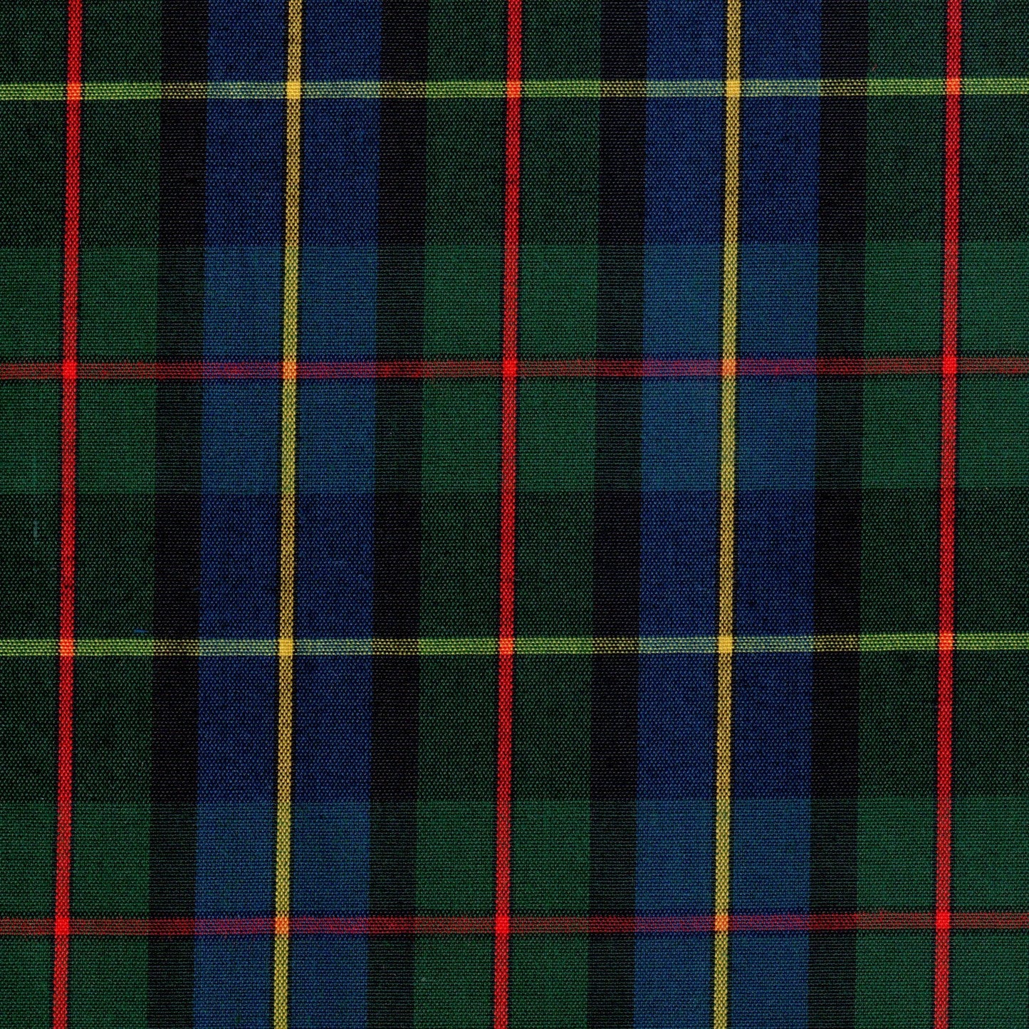 Tela jacquard tafetán SchoolLine, tela de cuadros tartán verde, azul, rojo y amarillo, perfecta para uniformes escolares e institucionales.