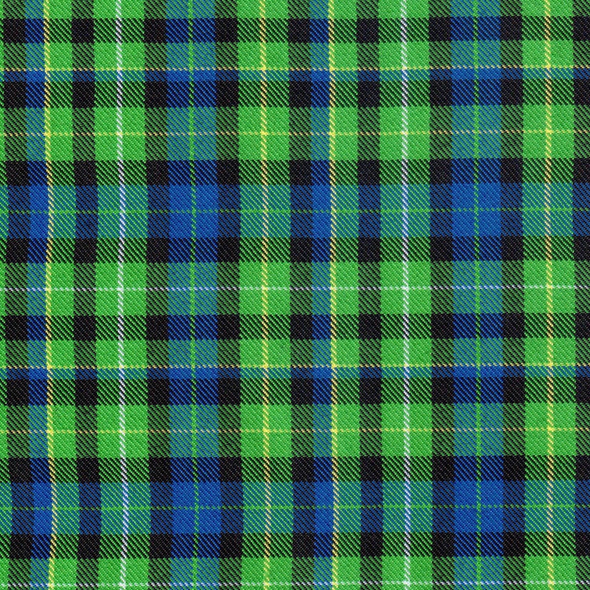 Tela jacquard diagonal verde, azul y negro tipo tartán para uniformes escolares SchoolLine