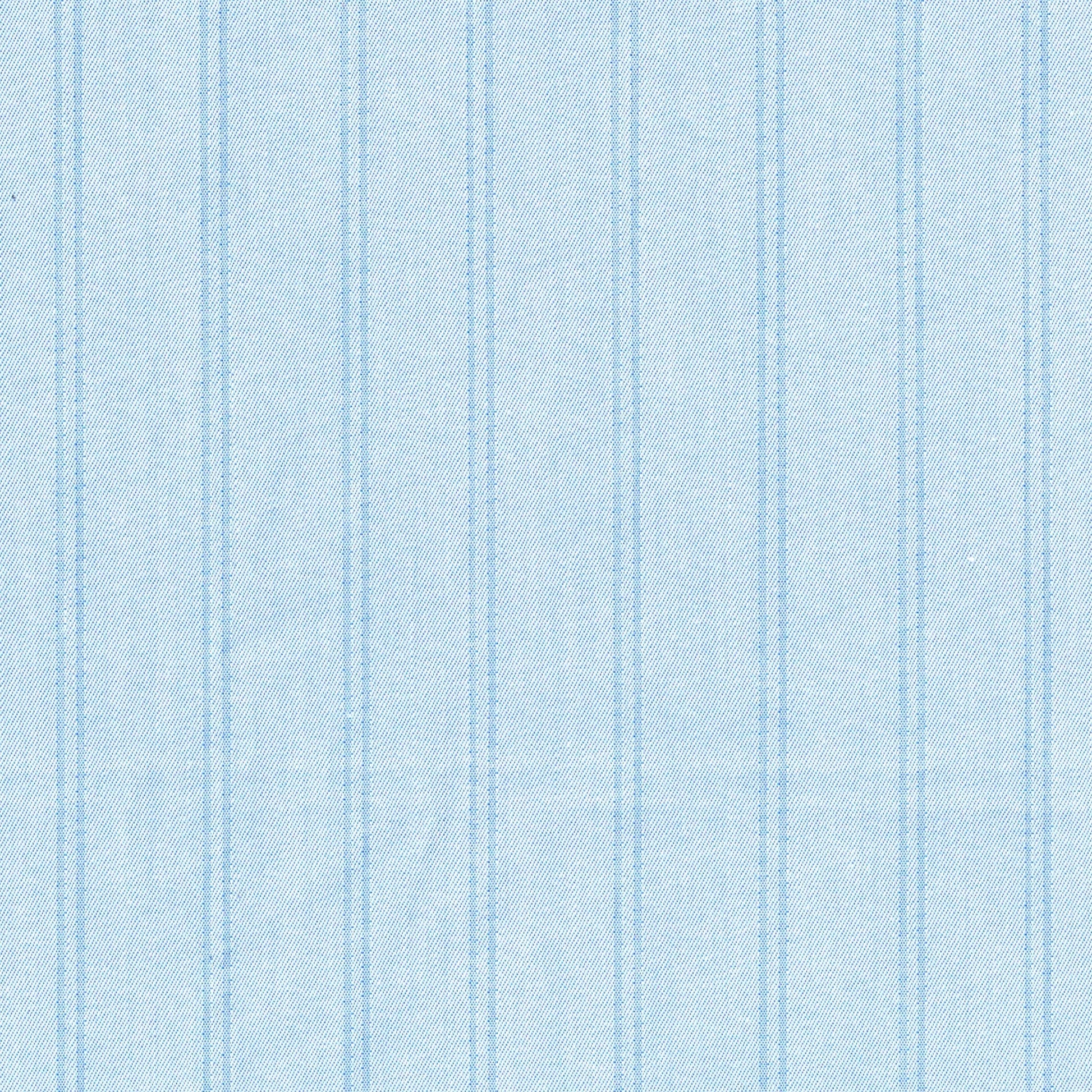 Tela azul claro con rayas para uniformes escolares e institucionales; 66002005 Indigo clear, SchoolLine
