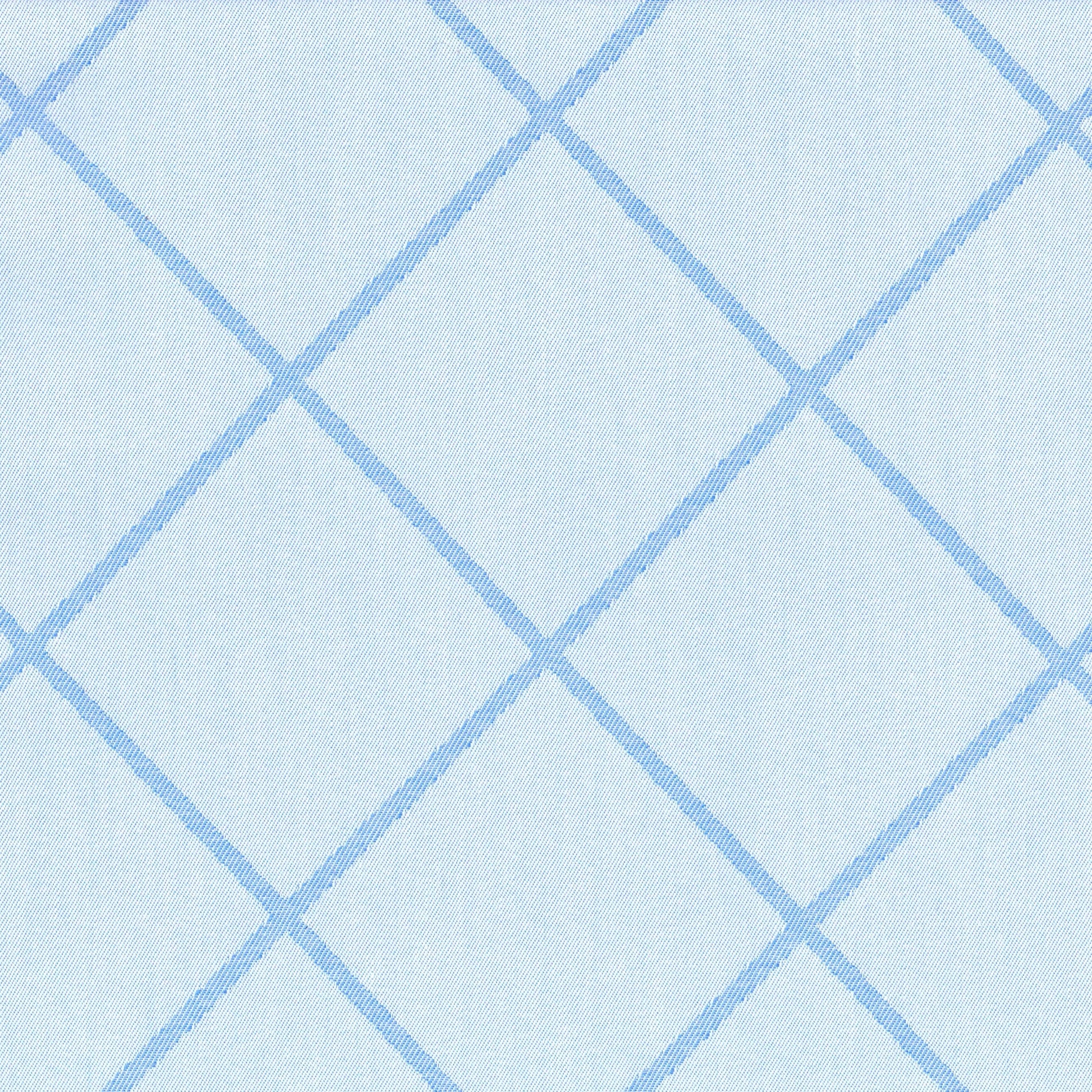 Tela indigo claro con patrón de cuadricula diagonal para uniformes escolares e institucionales, SchoolLine