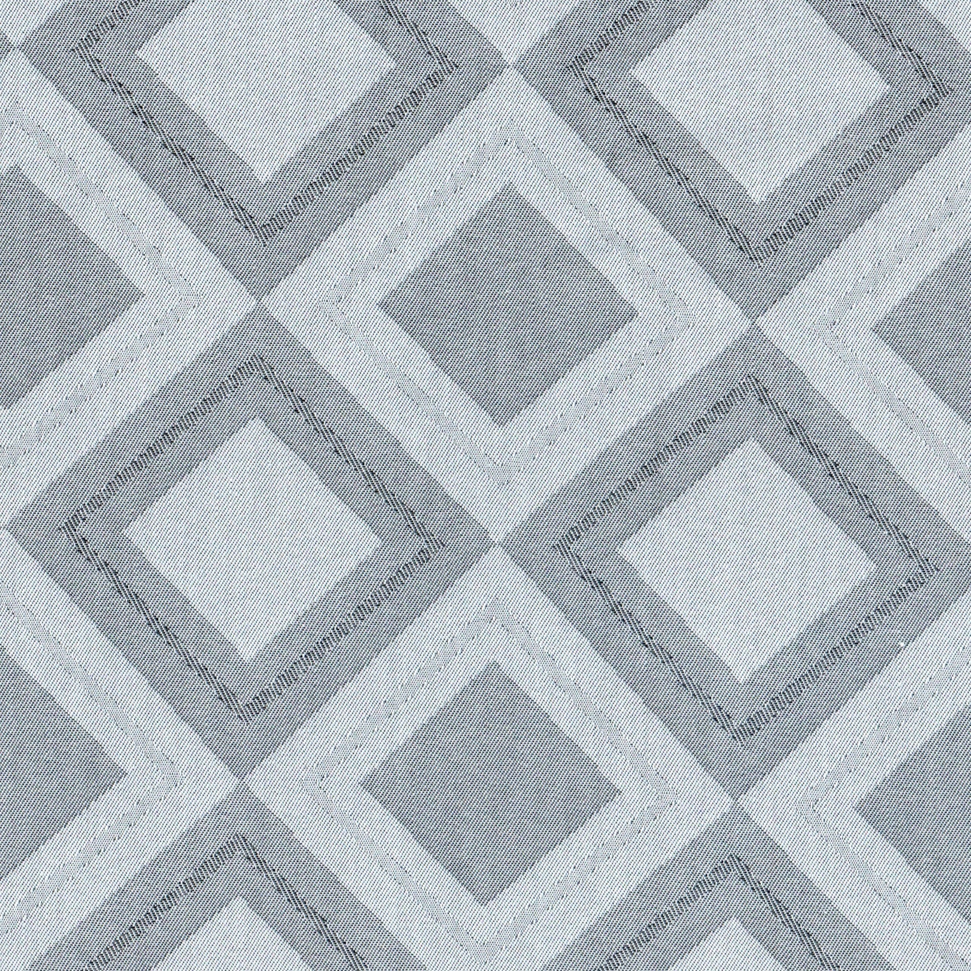 Tela Indigo claro con patrón de rombos en diamantes, ideal para uniformes escolares, SchoolLine.