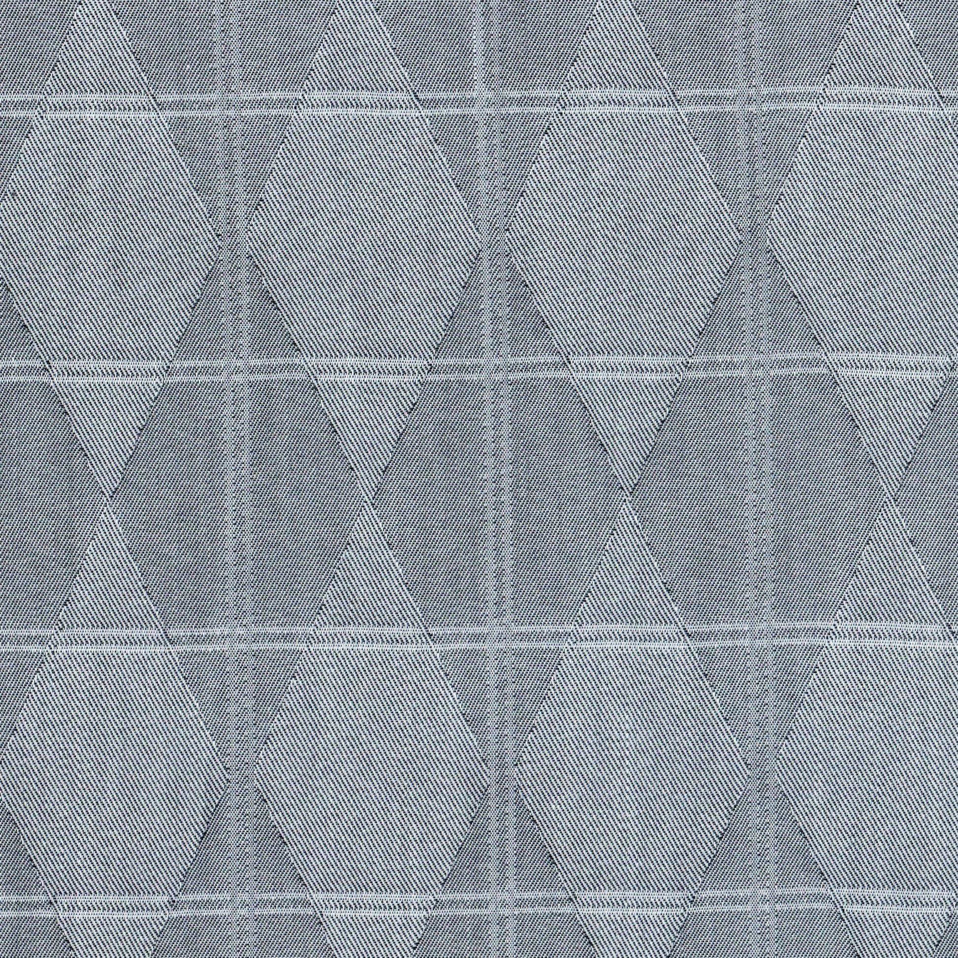 Tela 66002038 Indigo clear para uniformes SchoolLine, tela gris indigo claro con patrón geométrico de diamantes.