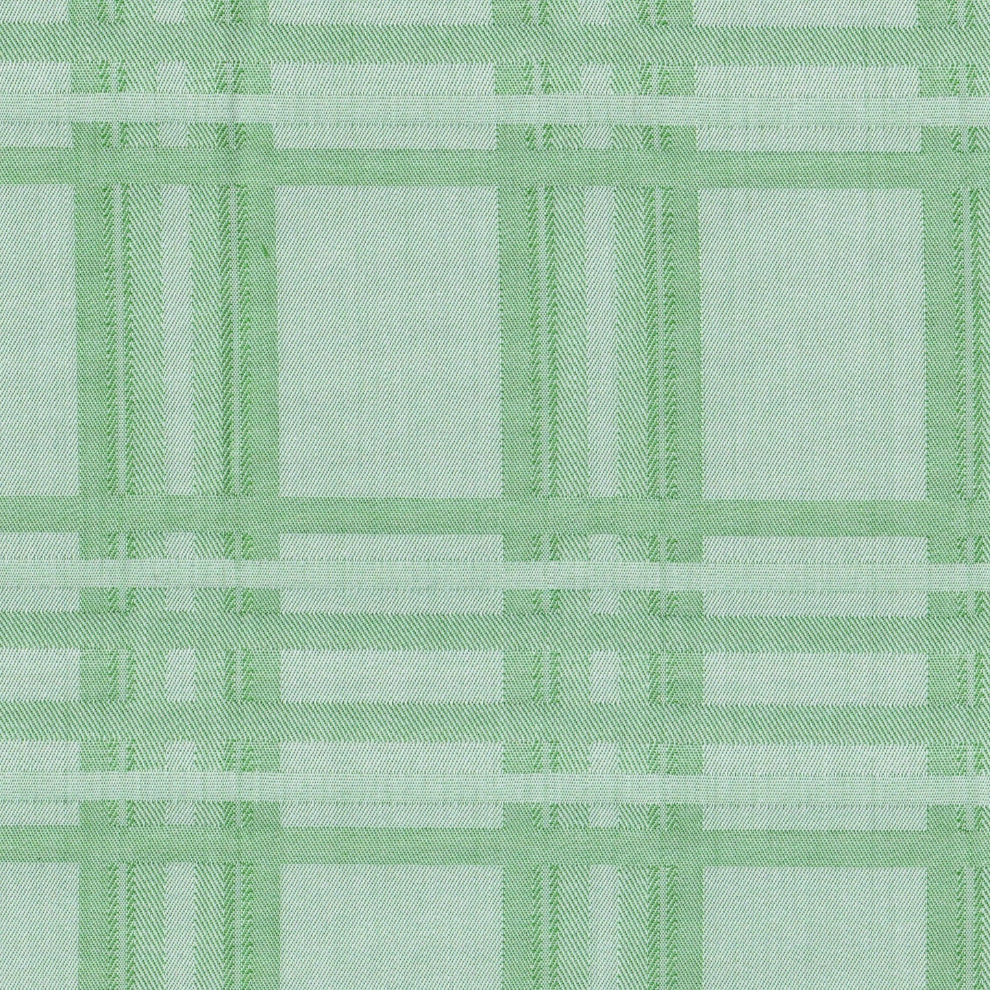 Tela verde claro y blanco a cuadros para uniforme SchoolLine; ideal para uniformes escolares e institucionales.