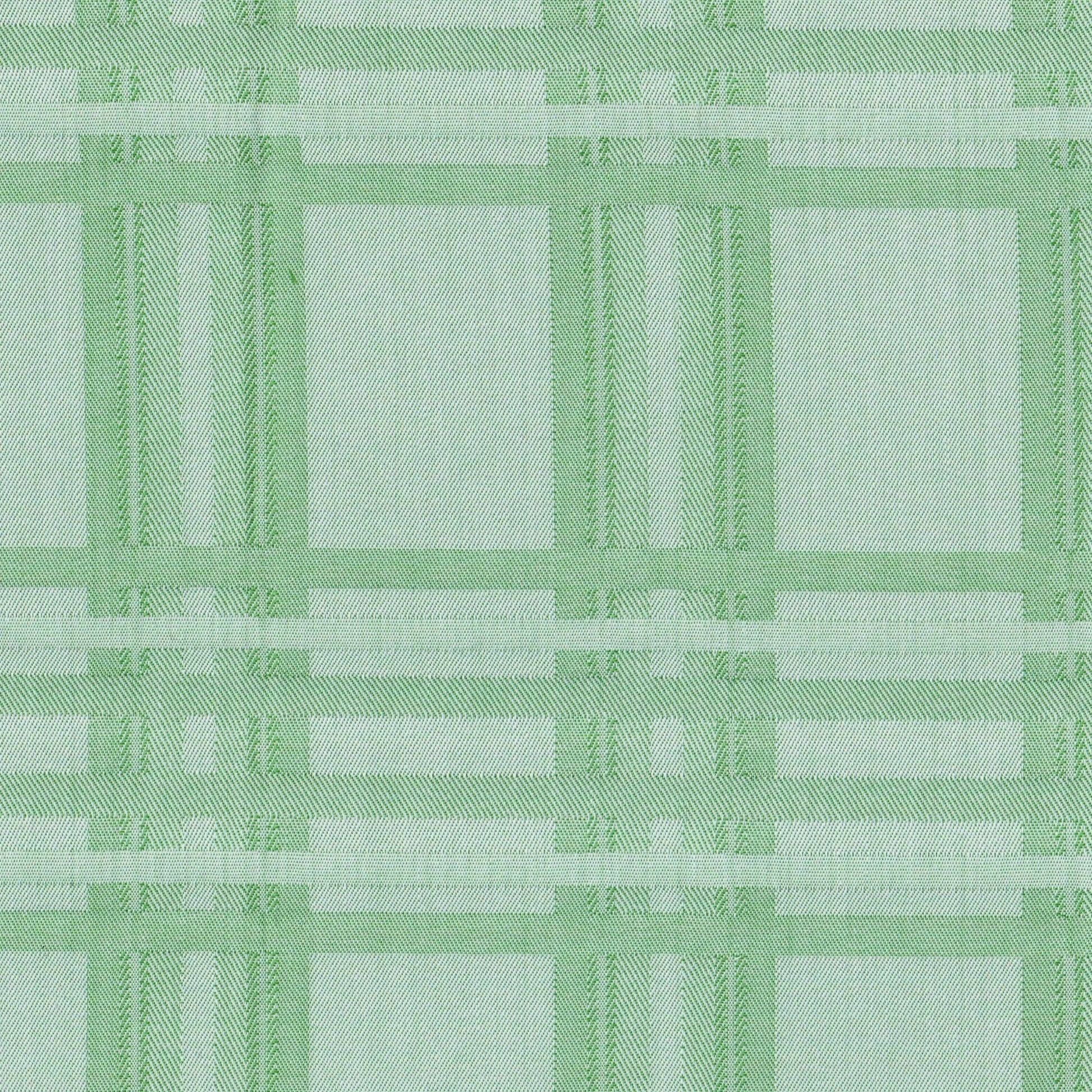 Tela verde claro y blanco a cuadros para uniforme SchoolLine; ideal para uniformes escolares e institucionales.