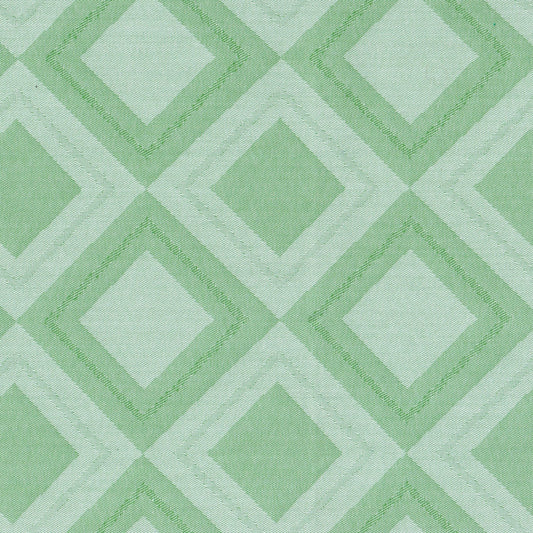 Tela 66002054 Indigo clear para uniforme | School Line en verde claro y verde menta con diseño geométrico de rombos