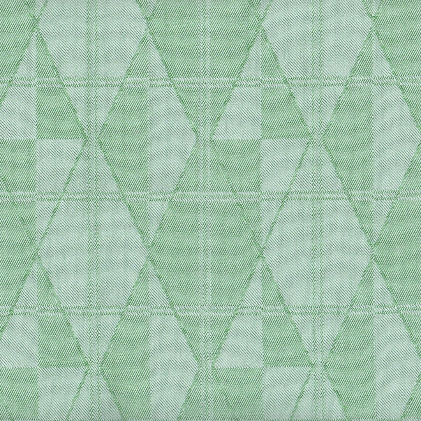 Tela verde claro con diseño geométrico en rombos, de SchoolLine, para uniformes escolares