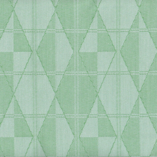 Tela verde claro con diseño geométrico en rombos, de SchoolLine, para uniformes escolares