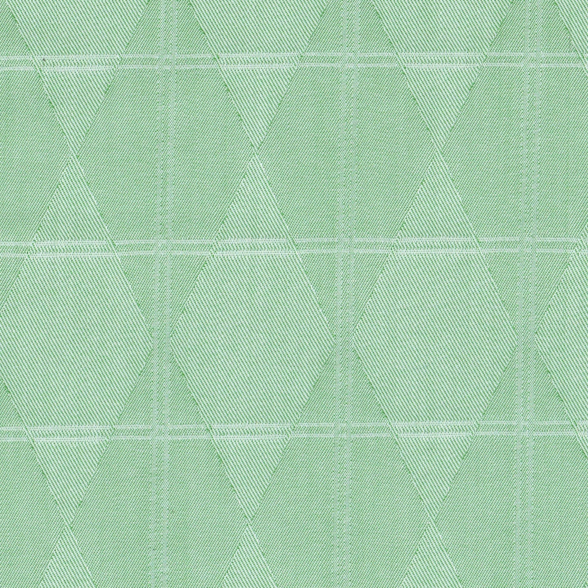 Tela verde claro con patrón geométrico de rombos; poliéster SchoolLine para uniformes escolares e institucionales.
