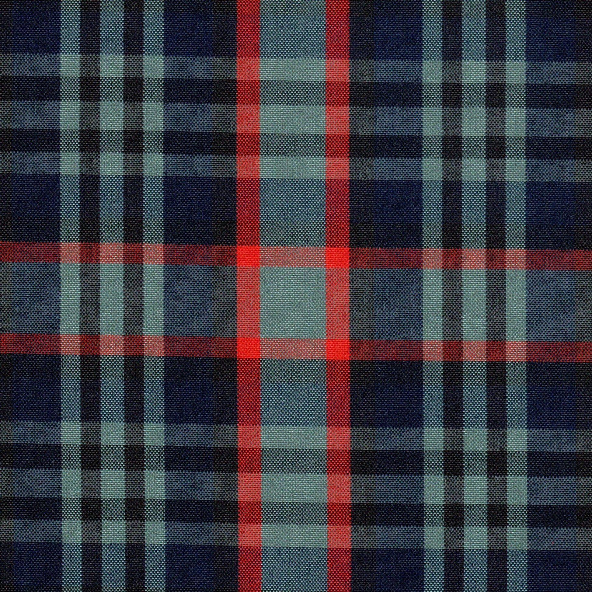 Tela escocesa de poliéster SchoolLine, tela a cuadros azul marino, celeste y rojo, ideal para uniformes escolares e institucionales.