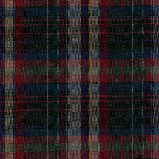Tela escocesa de poliéster SchoolLine en tartán multicolor, ideal para uniformes escolares e institucionales.