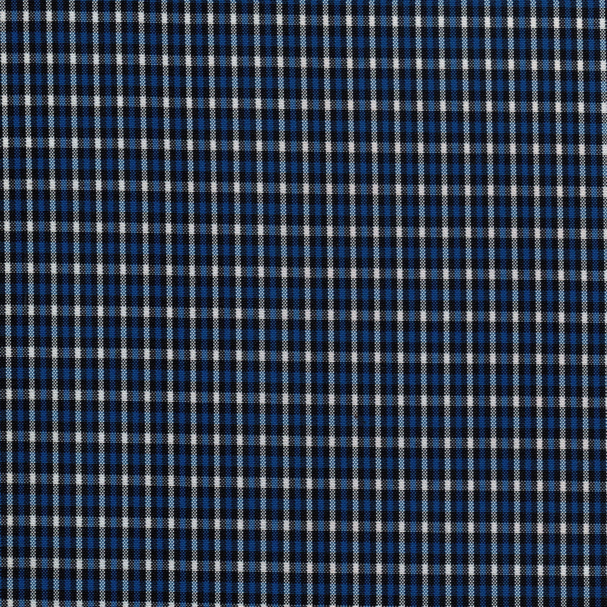 Tela escocesa de poliéster para uniformes escolares, diseño azul/negro/blanco, de SchoolLine.