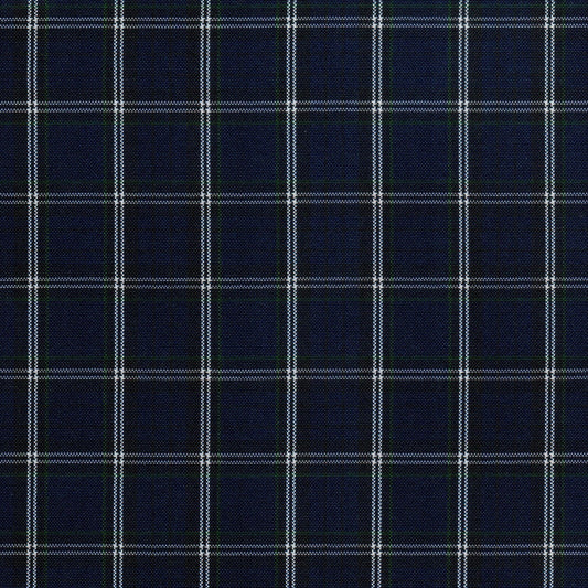 Tela escocesa de poliéster azul de SchoolLine, perfecta para uniformes escolares e institucionales.