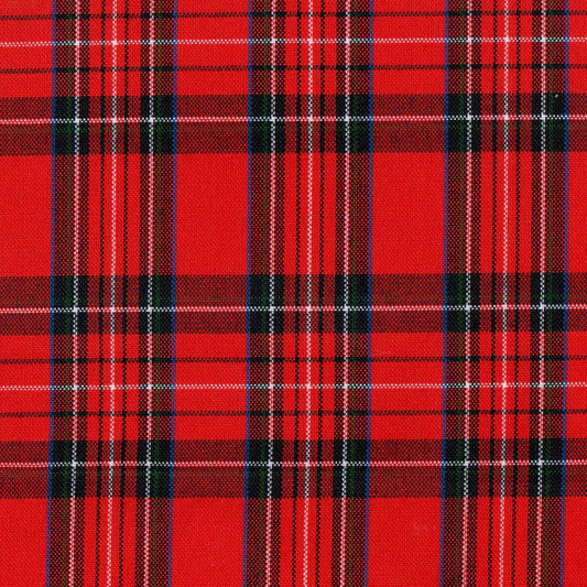 Tela escocesa de poliéster SchoolLine, patrón rojo con cuadros plaid, ideal para uniformes escolares e institucionales