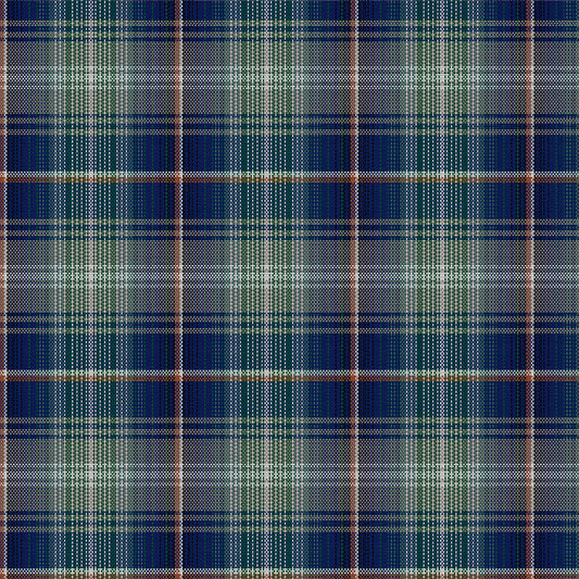 Tela escocesa de poliéster SchoolLine en azul marino y verde oscuro, diseño a cuadros para uniformes escolares e institucionales