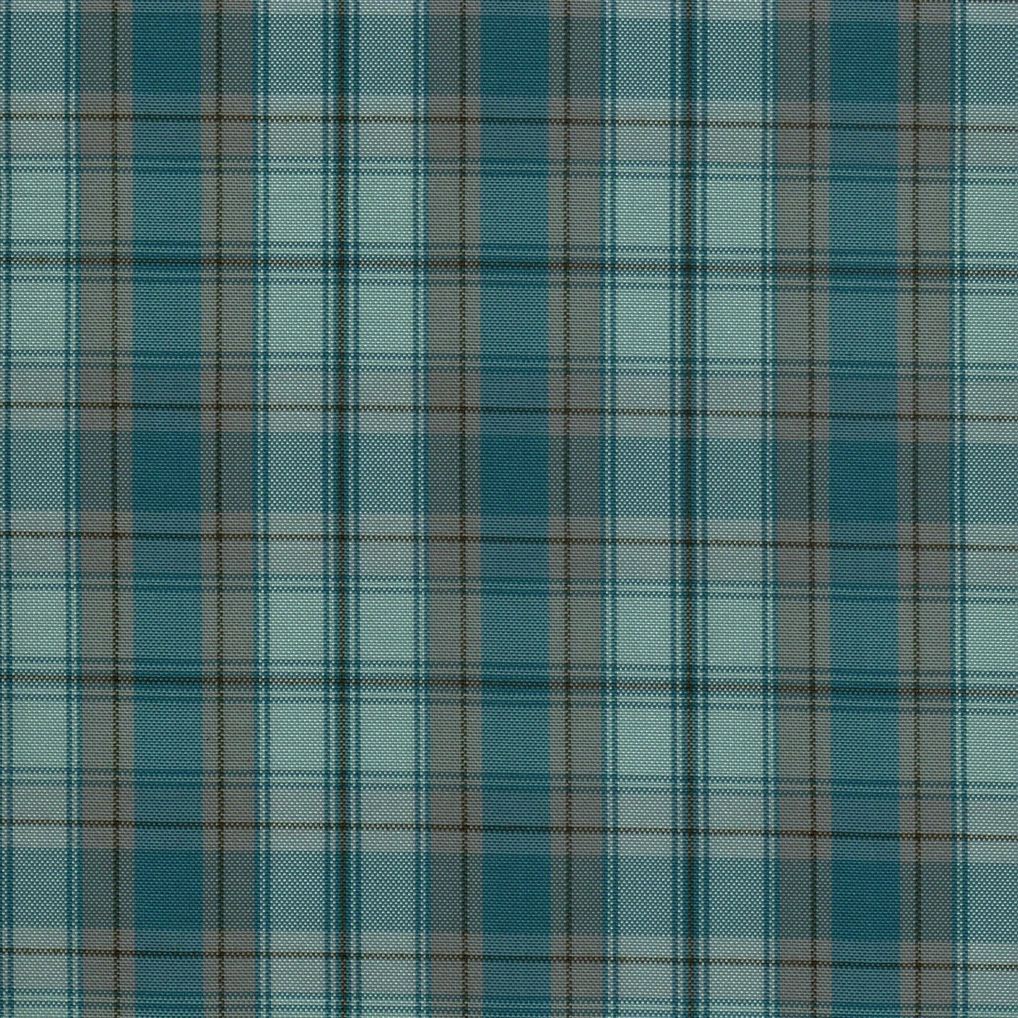 Tela escocesa de poliéster SchoolLine; tartán azul y gris para uniformes escolares.