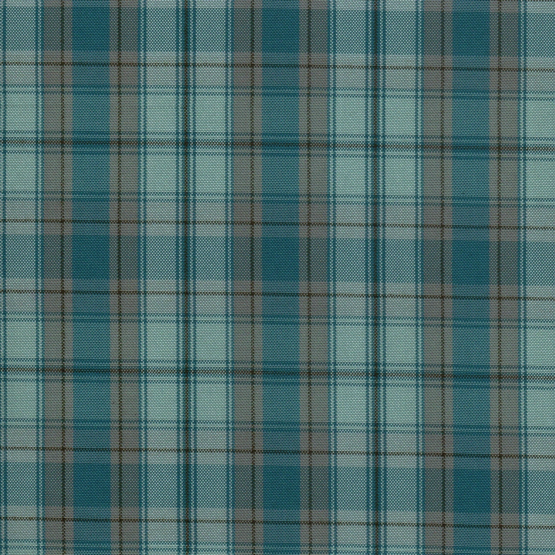 Tela escocesa de poliéster SchoolLine; tartán azul y gris para uniformes escolares.