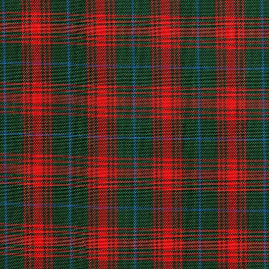 Tela escocesa de poliéster SchoolLine, rojo, verde y azul, diseño tartán; ideal para uniformes escolares.