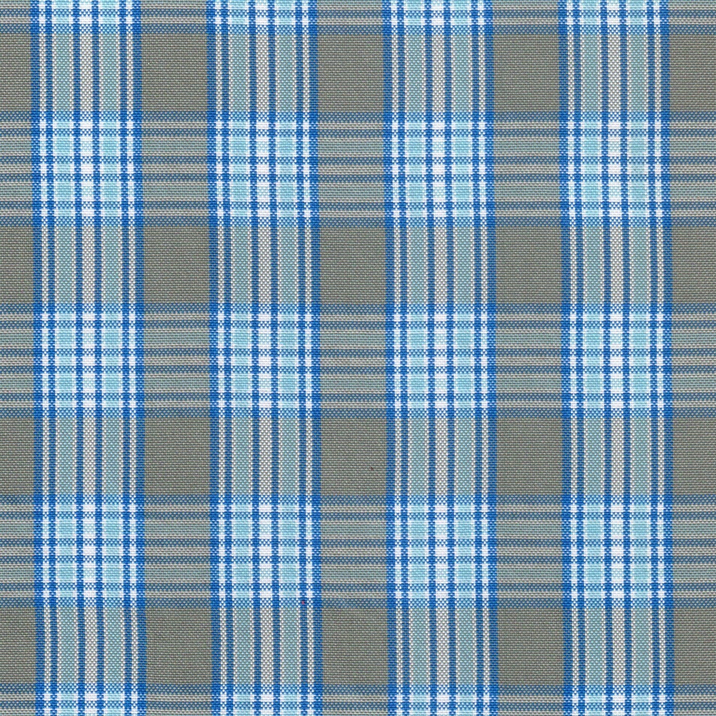 Tela escocesa de poliéster SchoolLine en azul y gris, patrón a cuadros, ideal para uniformes escolares e institucionales.