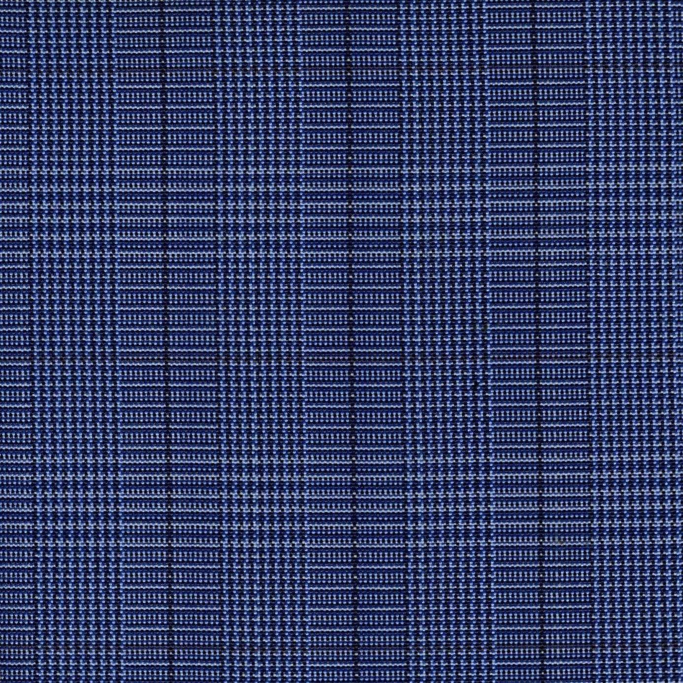 Tela escocesa de poliéster SchoolLine, cuadros azules y navy, ideal para uniformes escolares e institucionales.