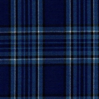 Tela escocesa de poliéster SchoolLine, azul marino con cuadros y rayas claras, para uniformes escolares e institucionales.