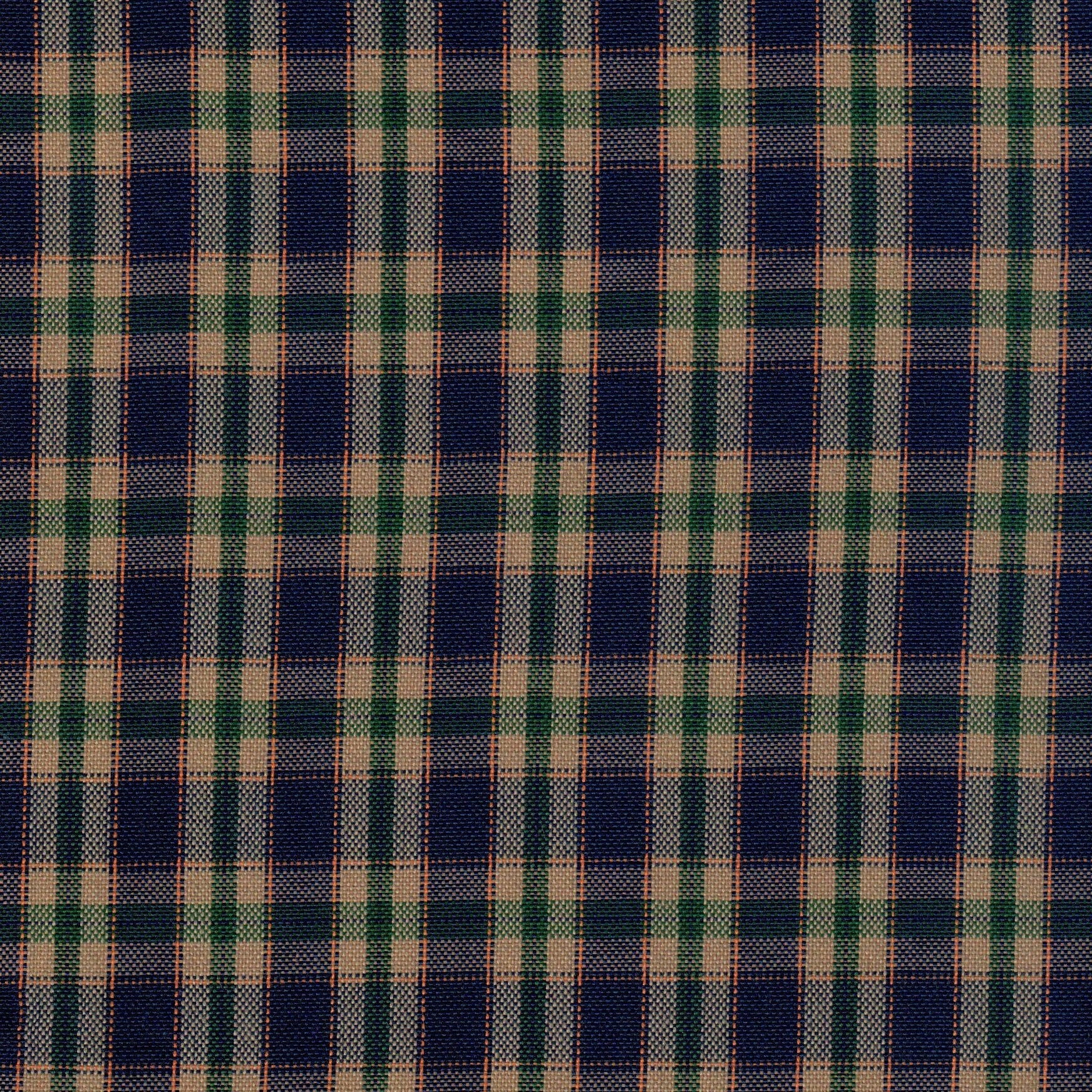 Tela escocesa de poliéster SchoolLine, cuadros azul marino, beige y verde, para uniformes escolares e institucionales