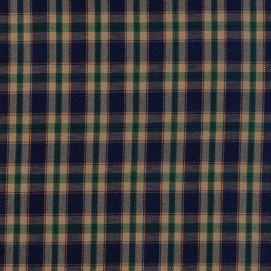 Tela escocesa de poliéster SchoolLine, cuadros azul marino, beige y verde, para uniformes escolares e institucionales