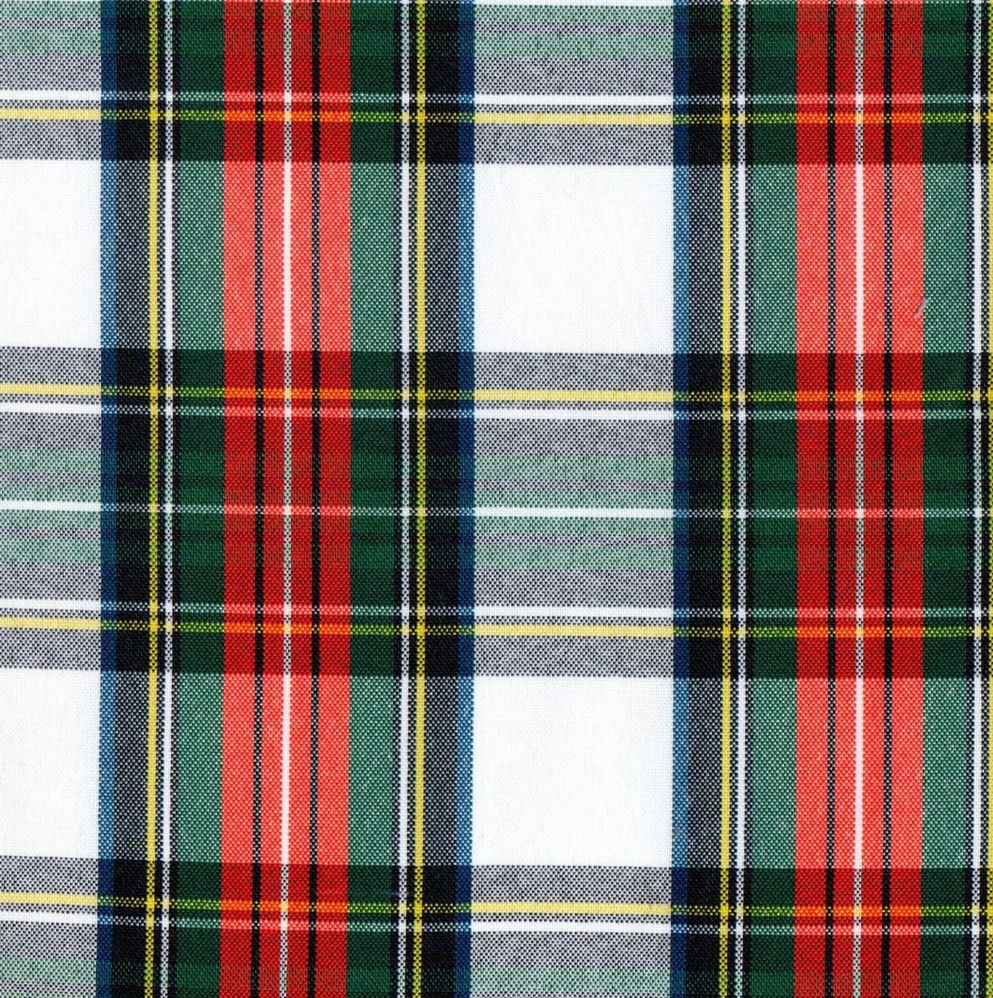 Tela escocesa de poliéster SchoolLine, tartán verde, rojo y azul, ideal para uniformes escolares e institucionales.