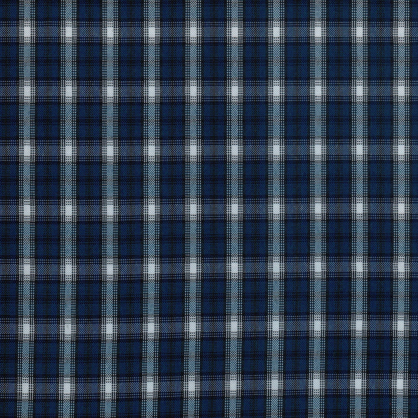 Tela escocesa de poliéster SchoolLine 13001161, azul marino con cuadros gris, ideal para uniformes escolares e institucionales