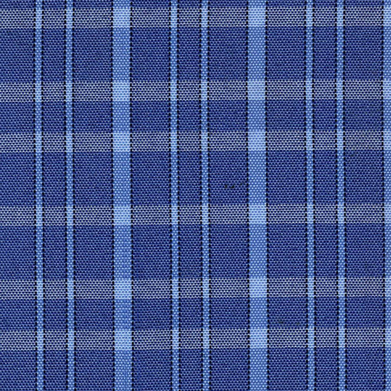 Tela escocesa de poliéster azul con cuadros; ideal para uniformes escolares e institucionales SchoolLine