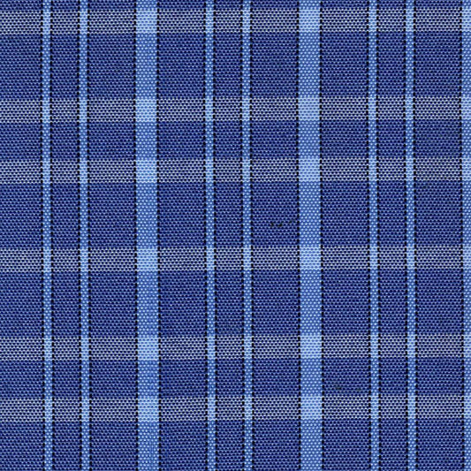 Tela escocesa de poliéster azul con cuadros; ideal para uniformes escolares e institucionales SchoolLine