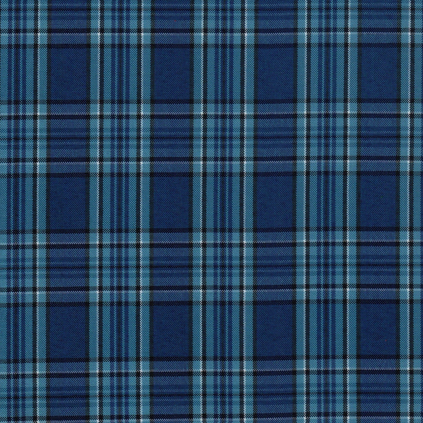 Tela escocesa de poliéster en azules con cuadro tartan, ideal para uniformes escolares e institucionales SchoolLine