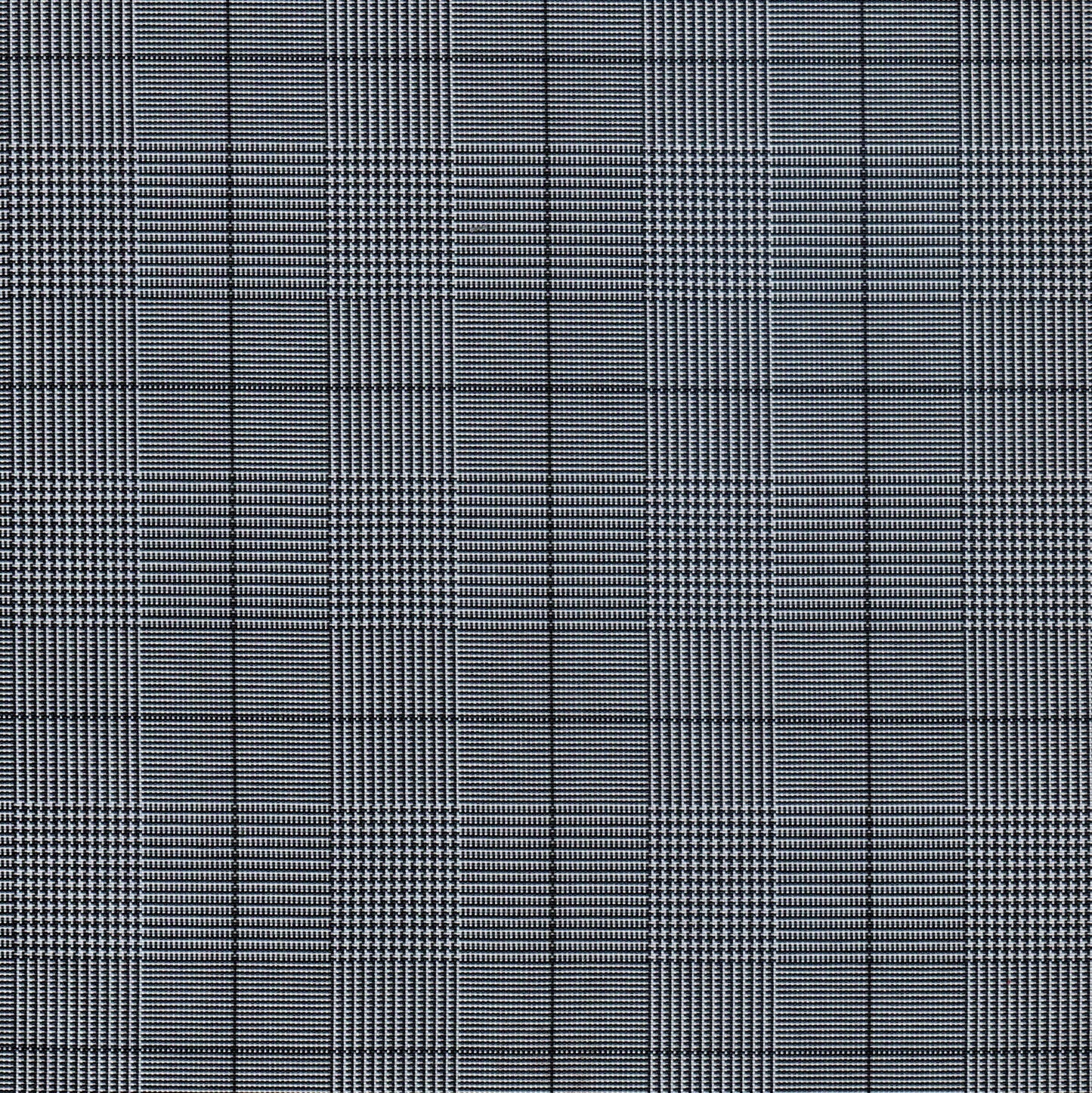 Tela escocesa de poliéster SchoolLine, tartán azul y gris, ideal para uniformes escolares e institucionales.