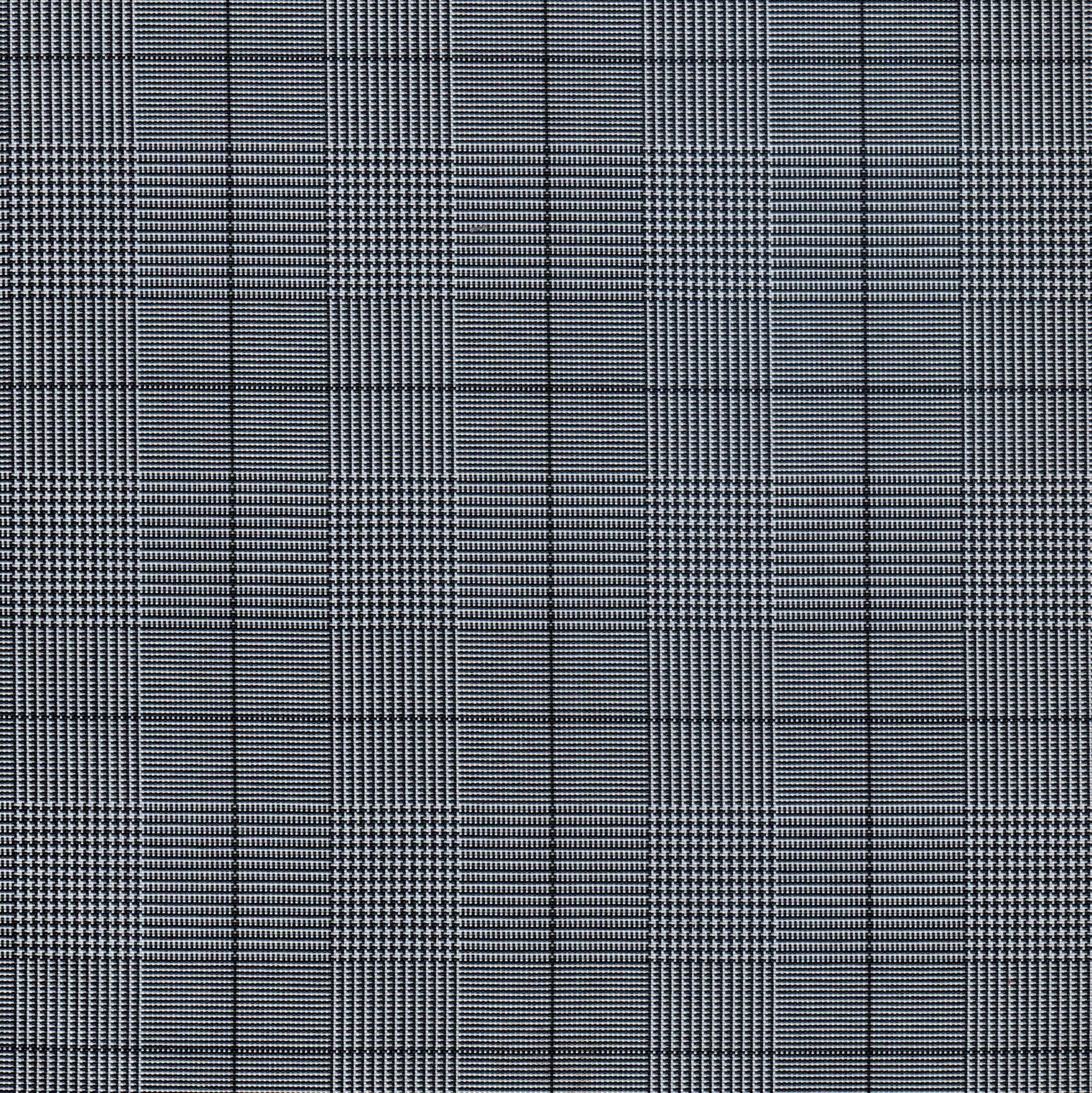 Tela escocesa de poliéster SchoolLine, tartán azul y gris, ideal para uniformes escolares e institucionales.