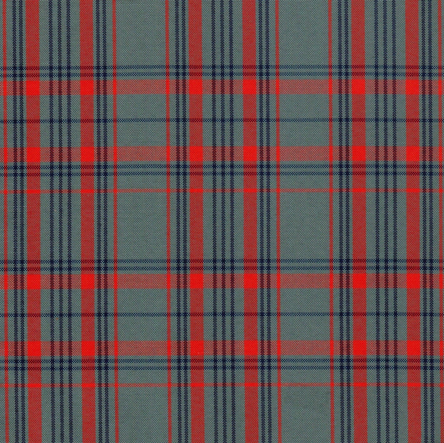 Tela Escocesa de Poliéster SchoolLine, tartán rojo y azul marino; ideal para uniformes escolares e institucionales.