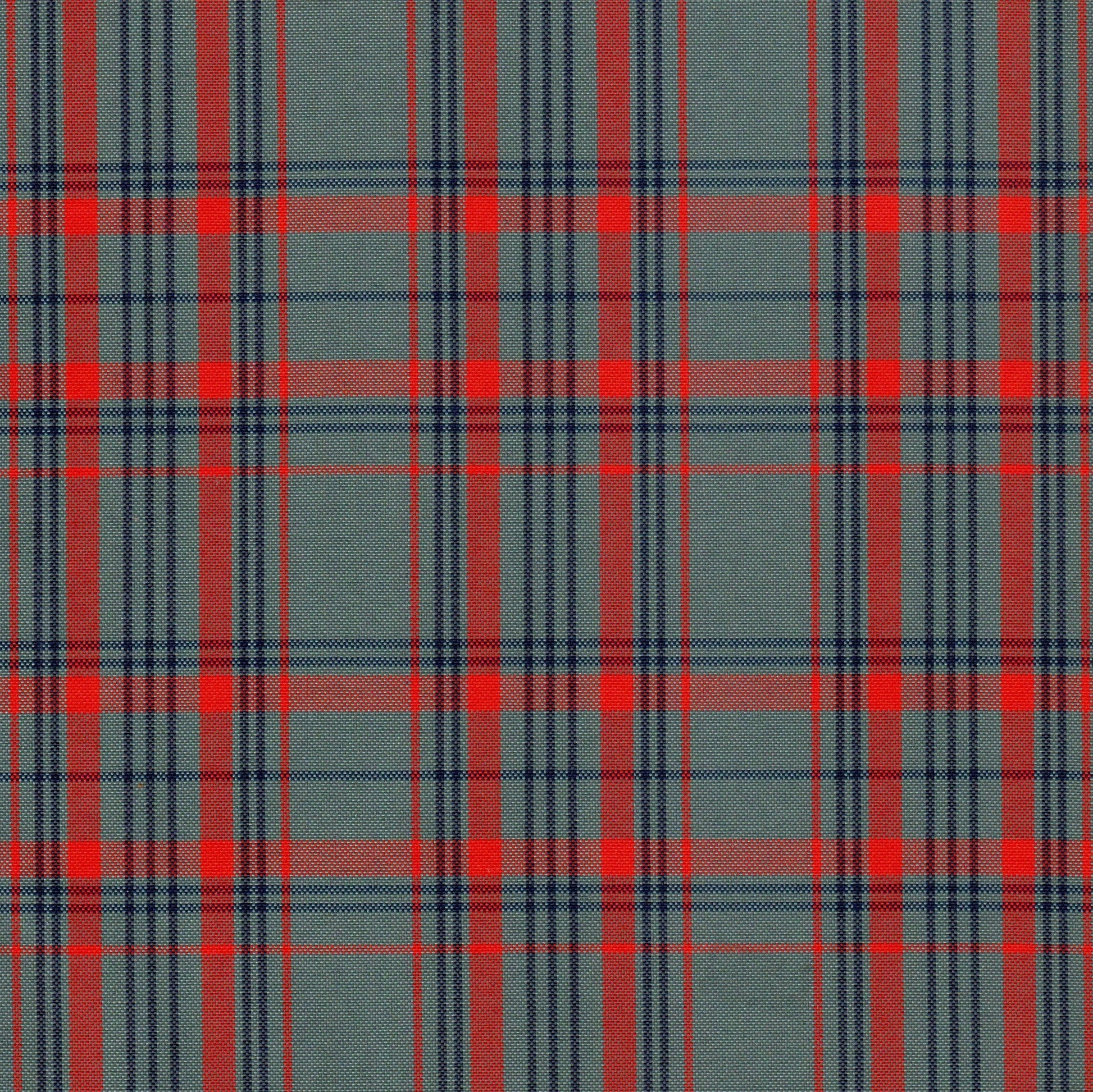 Tela Escocesa de Poliéster SchoolLine, tartán rojo y azul marino; ideal para uniformes escolares e institucionales.