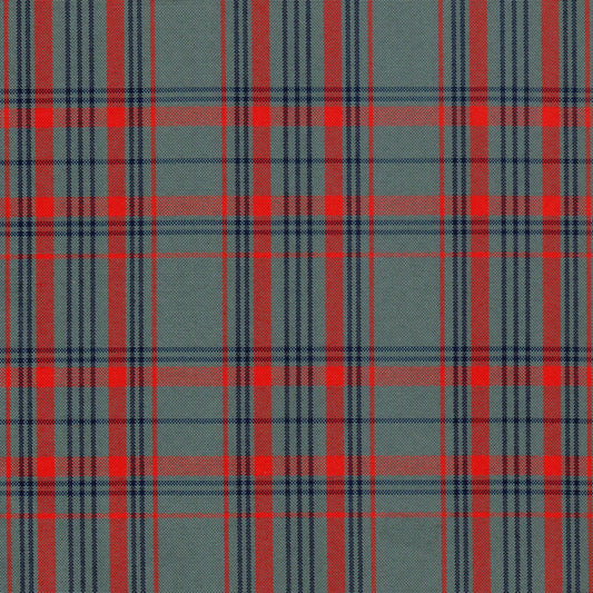 Tela Escocesa de Poliéster SchoolLine, tartán rojo y azul marino; ideal para uniformes escolares e institucionales.