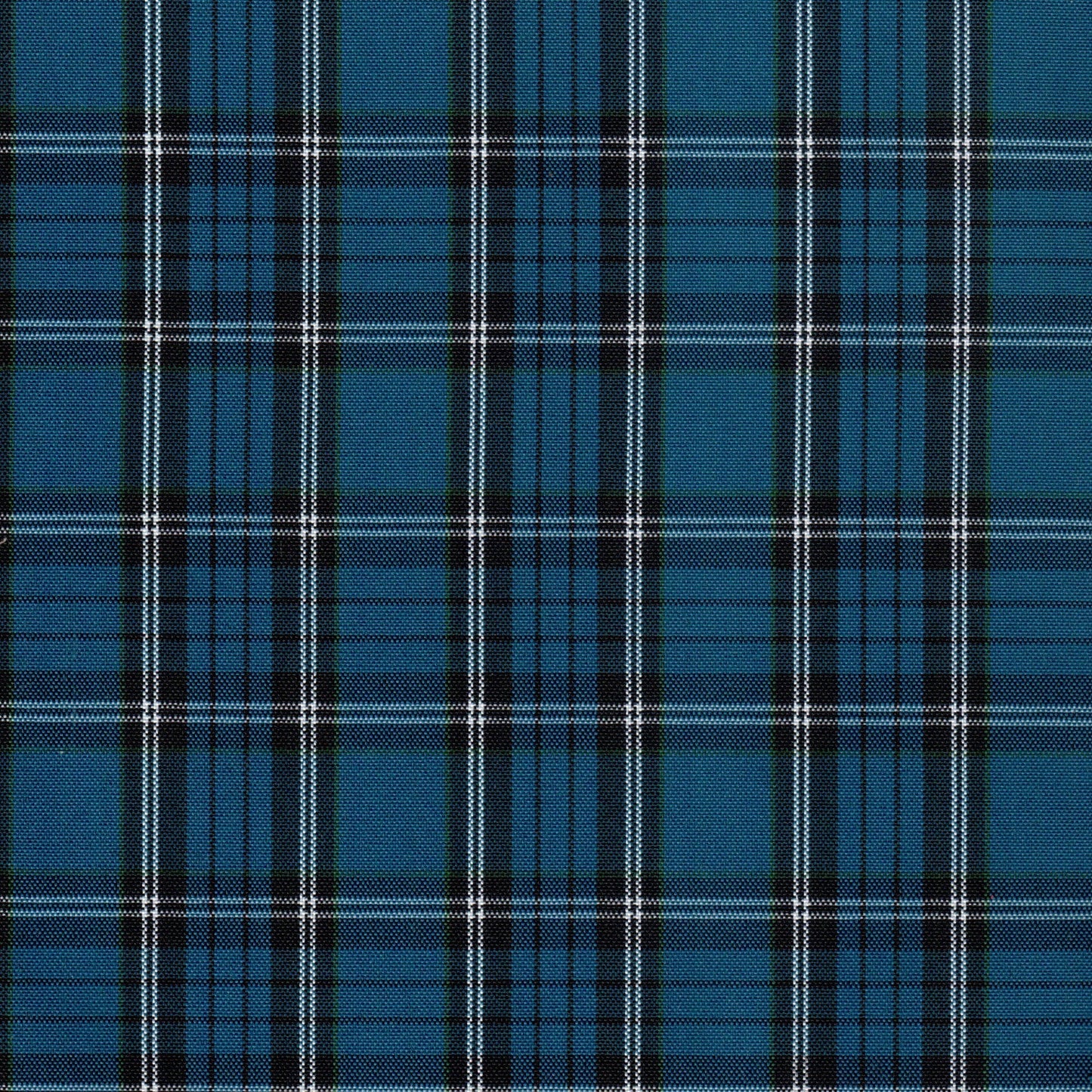 Tela escocesa de poliéster SchoolLine en azul intenso y azul marino, ideal para uniformes escolares.