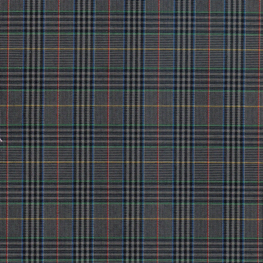 Tela escocesa de poliéster SchoolLine, tartán azul, rojo y verde, ideal para uniformes escolares e institucionales.