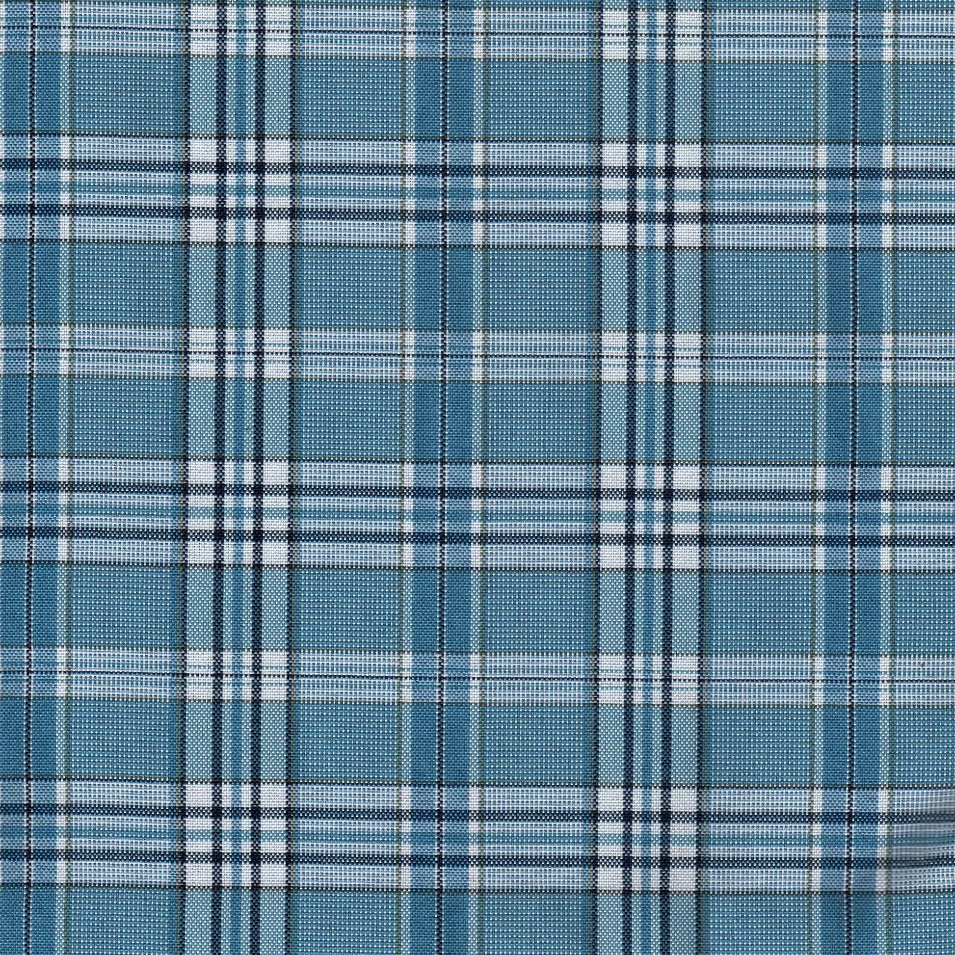 Tela escocesa de poliéster azul con cuadros tartán; ideal para uniformes escolares e institucionales SchoolLine