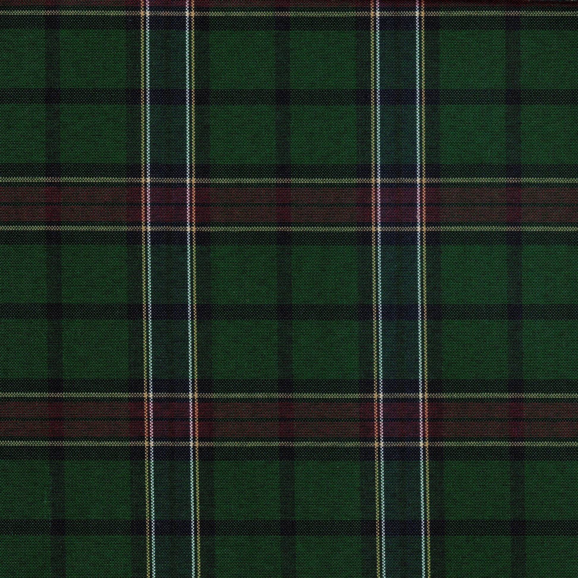 Tela escocesa de poliéster SchoolLine en verde con cuadros y rayas, perfecta para uniformes escolares.