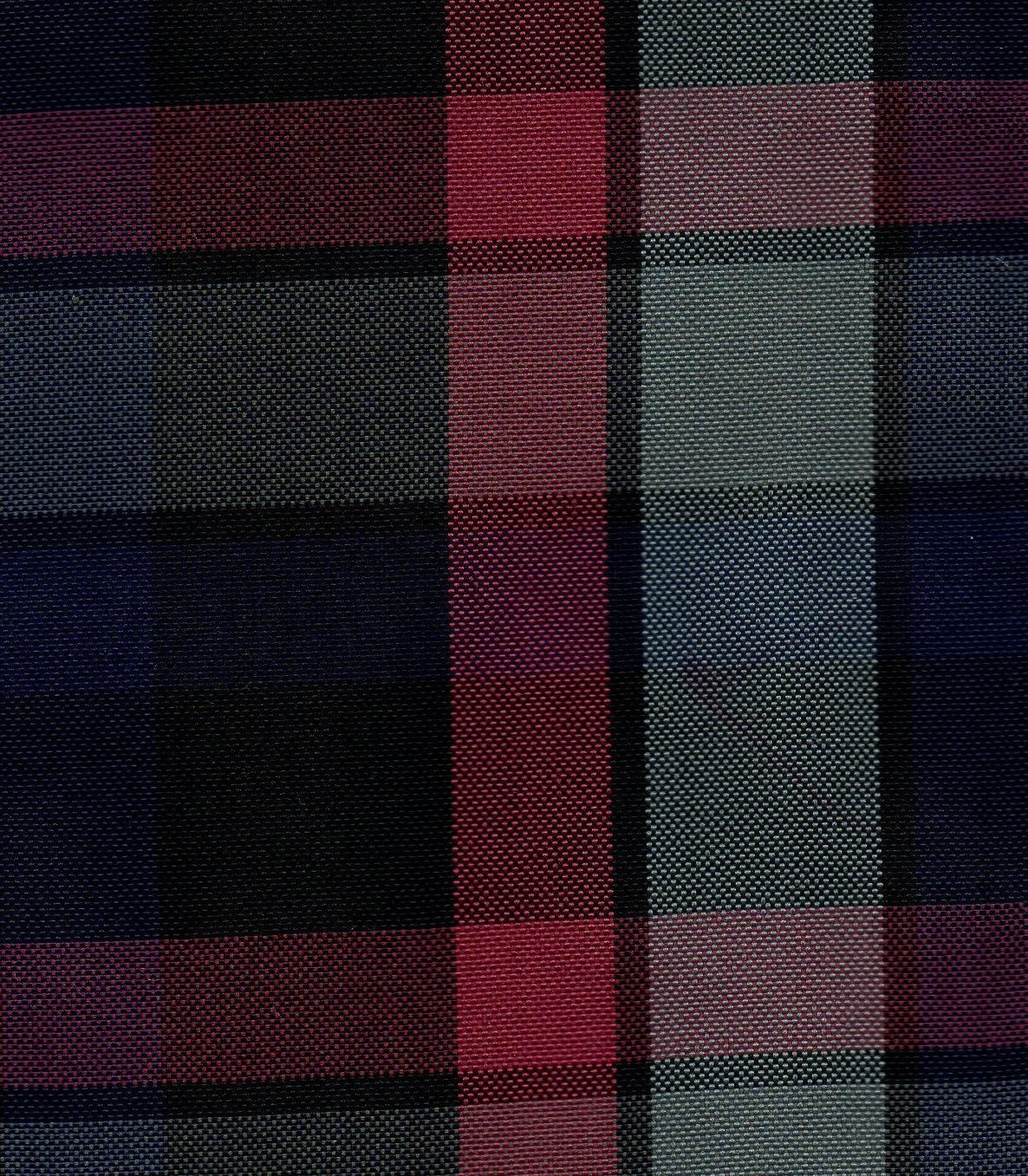 Tela escocesa de poliéster SchoolLine, patrón tartán rojo/negro con gris, ideal para uniformes escolares e institucionales